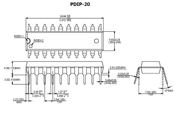 L297 (L297/1), Контроллер шаговых электродвигателей, [DIP-20]