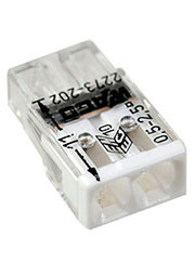 2273-202, электромонтажные экспресс-клеммы, 2х2.50 кв.мм, без пасты