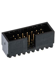 0-281272-1, вилка на плату закрытая 2 ряда шаг 2.54мм 14 контактов