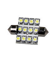 S8.5*36-FT-12*3528-W, 12V, LED лампа белая Festoon S8.5*36 12SMD3528