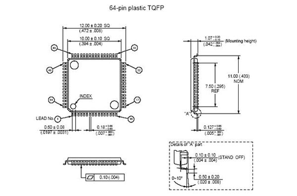 PCF85176H/1,518, TQFP64