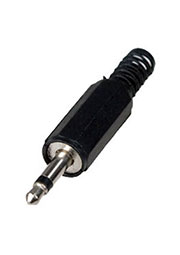 1-040 (NP-106), штекер аудио 3.5мм  моно пластик на кабель