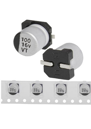 100 uF 16 V 105C 6.3*5.4 VT, EVT016ADA101M0654 JWCO Конденсатор электролитический SMD, 100 мкФ, 16 В