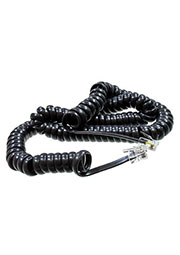 18-2043, Шнур витой телефонный для трубки 4Р4С, L=4.00м., черный