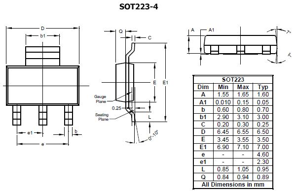 ACS110-7SN, Тиристоры, корпус SOT223