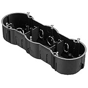 8810007, Коробка установочная 3-местная,212х70х45мм для скрытого монтажа в кирпичных стенах (с самор