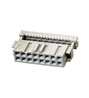 1-215919-6, AMP-Latch-16 розетка на шлейф 2,54мм с крышк.б/ф