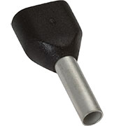 CT215008, Наконечник для многожильного кабеля черный