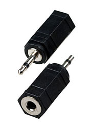 2-000 (NP-594A), переходник 2.5мм штекер моно -3.5мм гнездо моно пластик