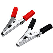 06-0143-A2, Зажим крокодил, длина 55 мм, ток 5A, (2шт.)