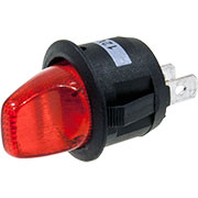B-224 Т, Переключатель, 3 контакта 12В красный с подсветкой (MIRS101-9H/D, KCD1-5-101NH)
