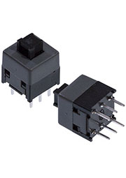 PB21E09-071, кнопка без фиксации 8.5x8.5мм серая 30В 0.3А (=MPS-850N-G)
