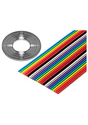 3302-20/100SF, плоский цветной кабель 1.27мм 20 жил 31 м