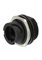 2355443-2, RJ45 CAT5e PANEL MOUNT SOCKET(PBT)