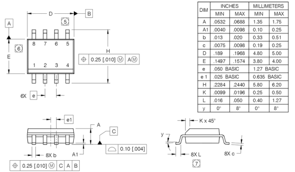 L6562DTR, Корректоры коэффициента мощности, корпус SOIC8