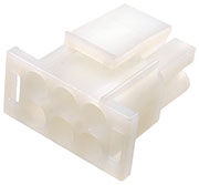 1-480704-0, Корпус разъема Universal MATE-N-LOK, вилка 6PIN, Matrix (Nylon, UL 94V-2) без контактов