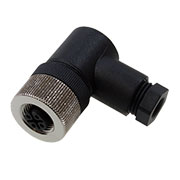 K-DOS-1204-W, гнездо для датчика угловое, гайка М12 4 контакта IP67 (=DOS-1204-W)