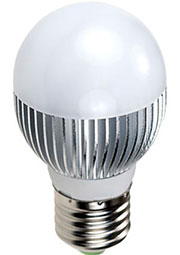 ECO  A5-3X1WB WARM WHITI, светодиодная лампа 3Вт,цоколь E27, 50мм