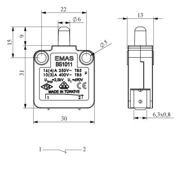 BS1011, Мини-выключатель
