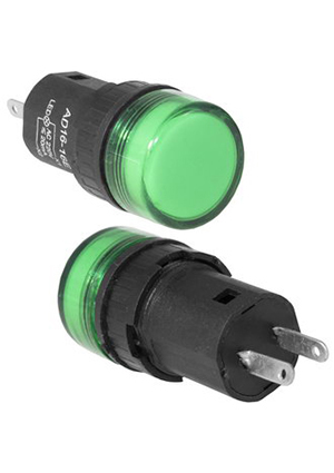 N-306-G, Лампочка неоновая в корпусе RUICHI N-306-G, 220 В, зеленая