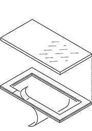 34130041, ART 300 Дисплейное окно с клеевой рамкой