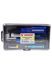 12-0167, Набор для пайки, паяльник 8Вт, оловоотсос, монтажный инструмент