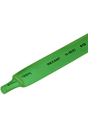 21-0003, Трубка термоусадочная 10.0/5.0 1м зел. REXANT 21-0003