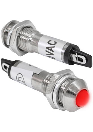 N-705-R 220V, Лампочка неоновая в корпусе RUICHI N-705-R, 220 В, красная, 15 мА