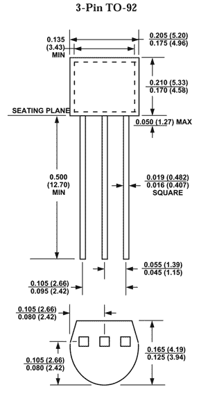 2N4401BU, Биполярный транзистор NPN 40В 0,6А TO92