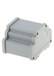 ALUD4MG-PLG-V0, корпус на DIN рейку алюминиевый серый 78.3x98.3x69.0мм