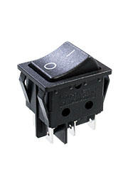 767-B1, 6 конт. ON-(ON) без фиксации 250В/15.0А черный