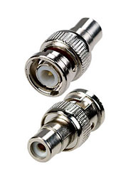 4-510, переходник BNC штекер - RCA гнездо металл