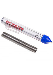 09-3103, Припой с канифолью 20г d1мм, ПОС60, колба-карандаш