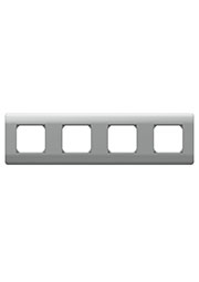 431439, (NEW3-E) Рамка 4-ая, универсальная, серебряный