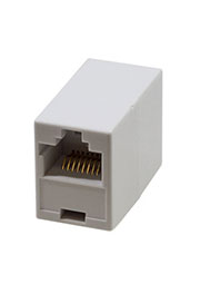 03-0101-4, проходной адаптер RJ-45 8P8C гнездо-гнездо, UTP неэкранированный 5e