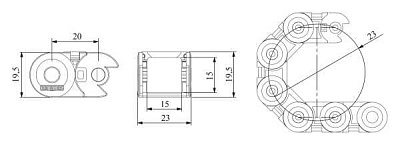 4N35, оптопара PDIP6 LiteOn