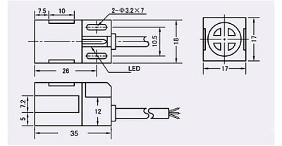 4N35, оптопара PDIP6 LiteOn