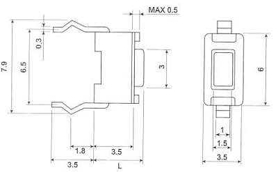 4N35, оптопара PDIP6 LiteOn