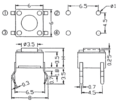 4N35, оптопара PDIP6 LiteOn