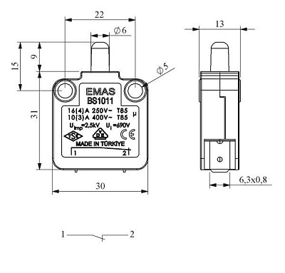 4N35, оптопара PDIP6 LiteOn
